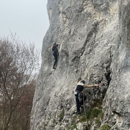 Klettern an den Hausener Wänden